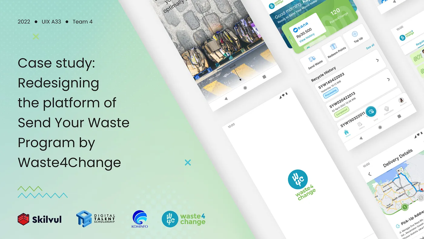 Header of the Waste4Change: Send Your Waste project